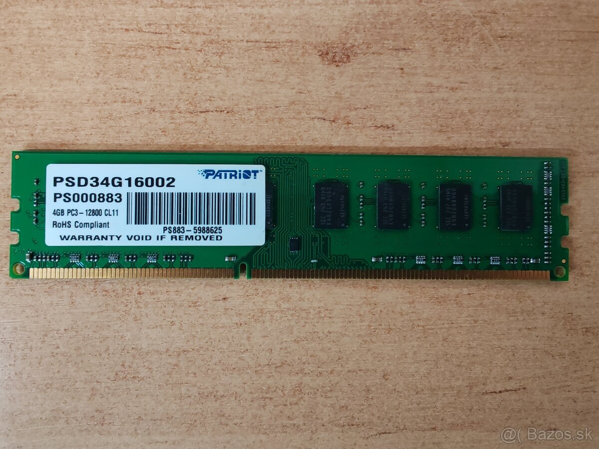 PREDÁM RAM DDR3 2x4GB DDR3 - 2