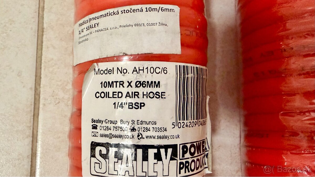 Hadica pneumatická 10m/6mm 1/4" SEALEY - 2