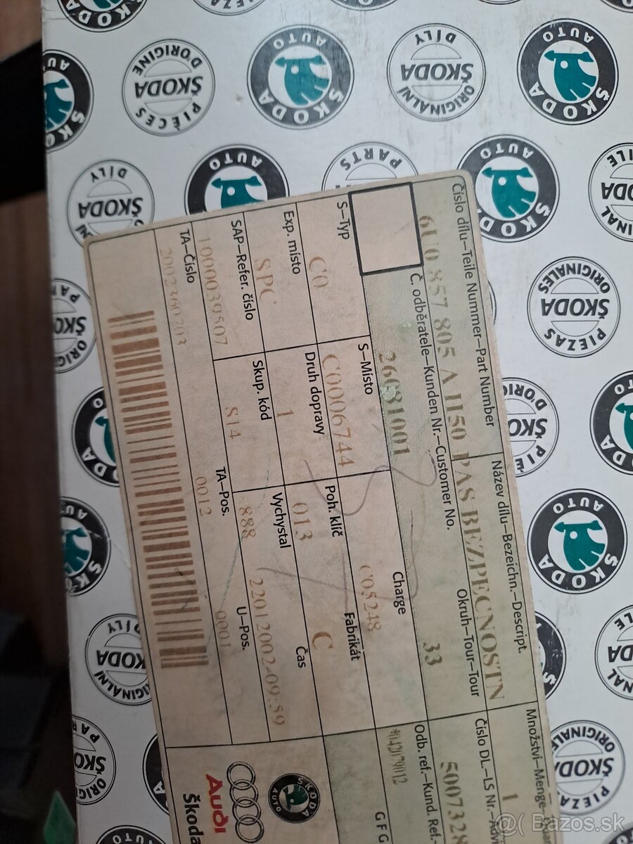 Pás zadný lavý Felicia - 2