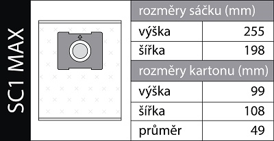 Vrecká do vysávača SC1MAX Plus - 2