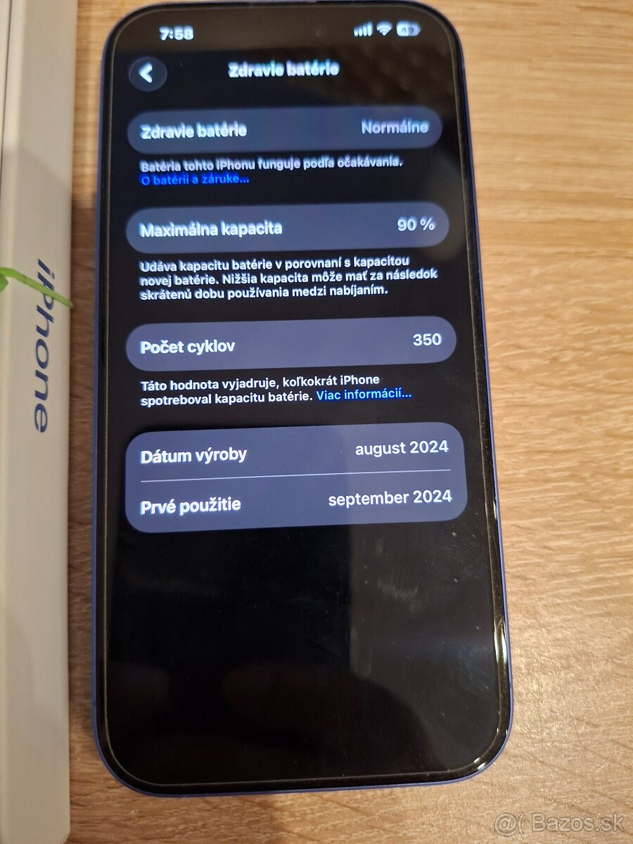 Predám iPhone 16 256GB v záruke - 2