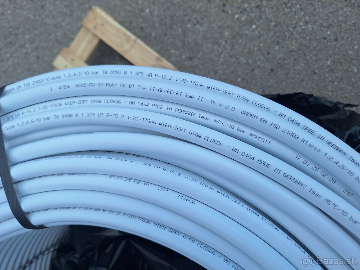 Plasthliník na podlahové kúrenie Herz. - 2