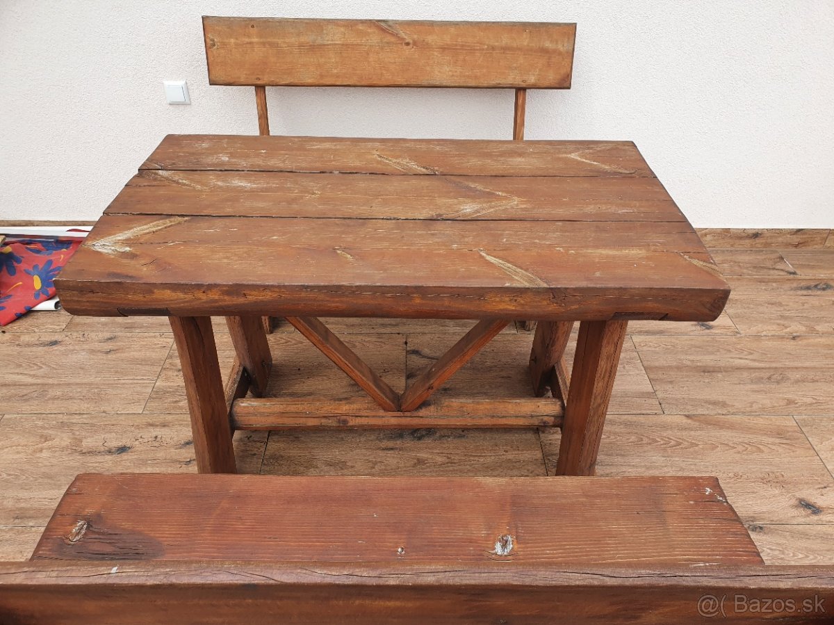 Masivne sedenie - na chatu, do zahrady ... - 2