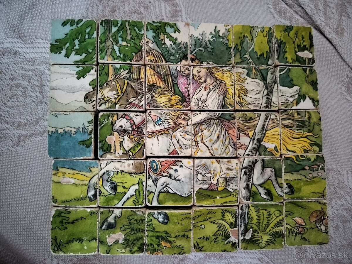 Kocky drevené retro - 2