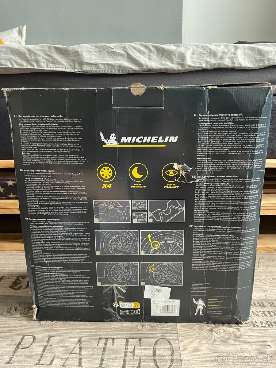 Sada 4 krytů kol / poklic Michelin (16") - 2