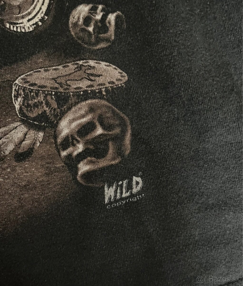 grunge punk skull tricko - 2