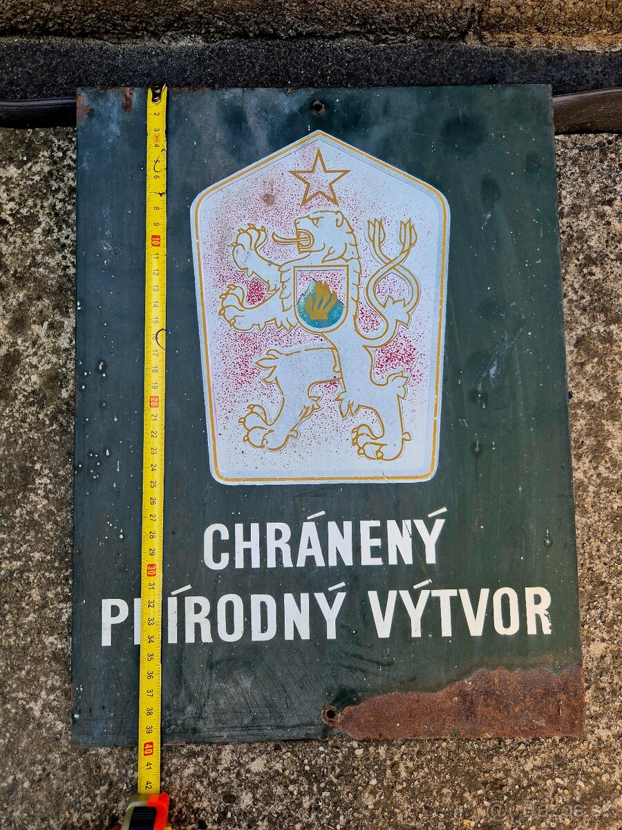 Tabuľa Chránený prírodný výtvor, ČSSR - 2