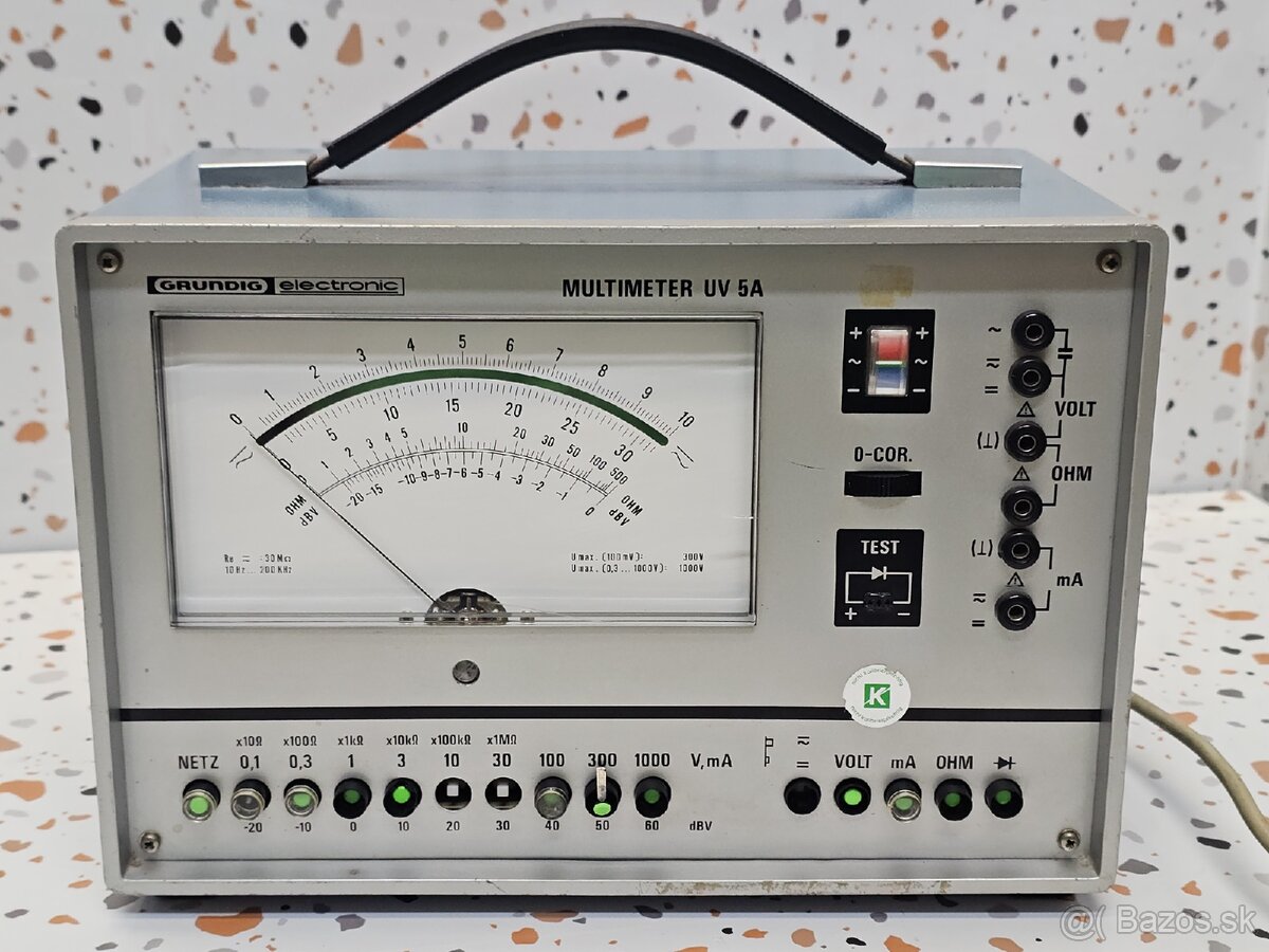 merací prístroj Grundig Electronic Multimeter UV 5A - 2