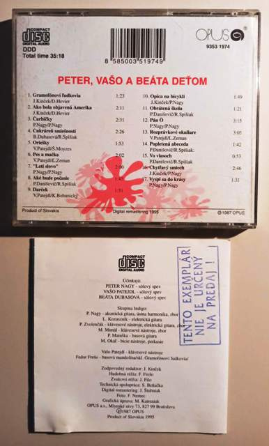 Detské CD Albumy - Cz, Sk - 2