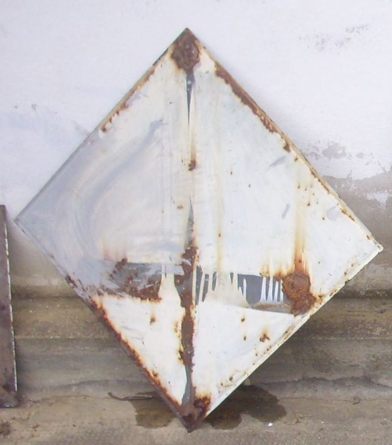 Smaltová tabuľka - dopravná 50cm - 2