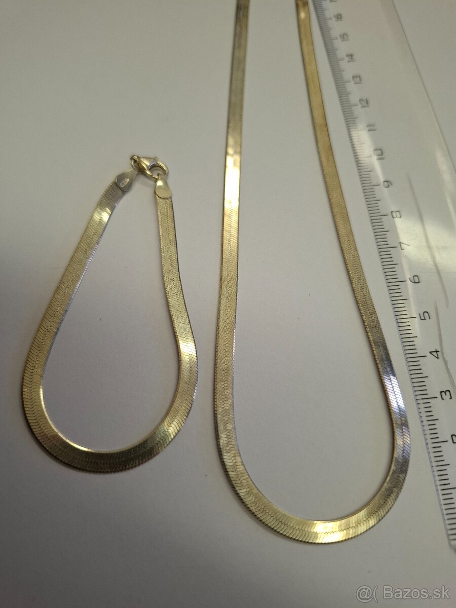 Strieborný set 2 - náramok a náhrdelník - 2