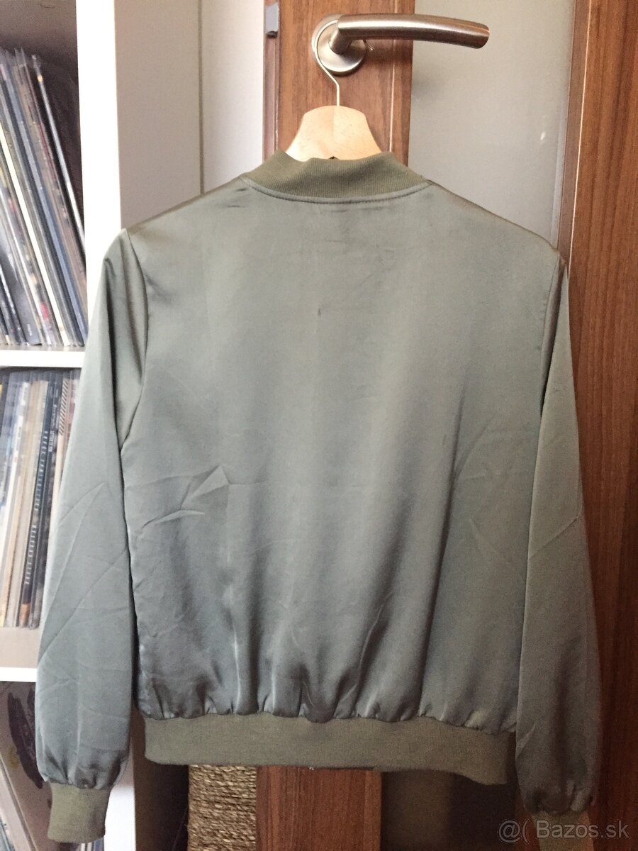 Dámska zelená bunda/bombera Missguided veľkosť 36 - 2