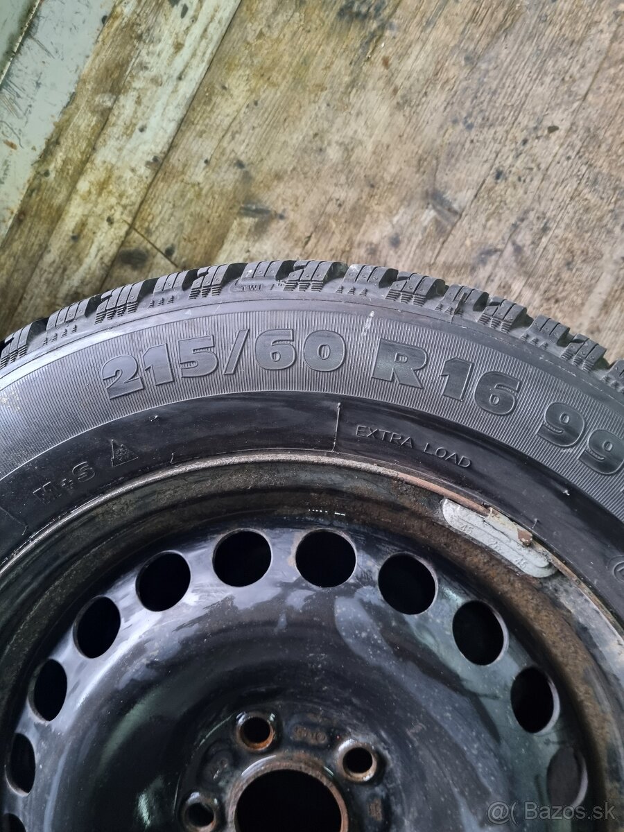215/60 r16 zimná sada 5x108 - 2