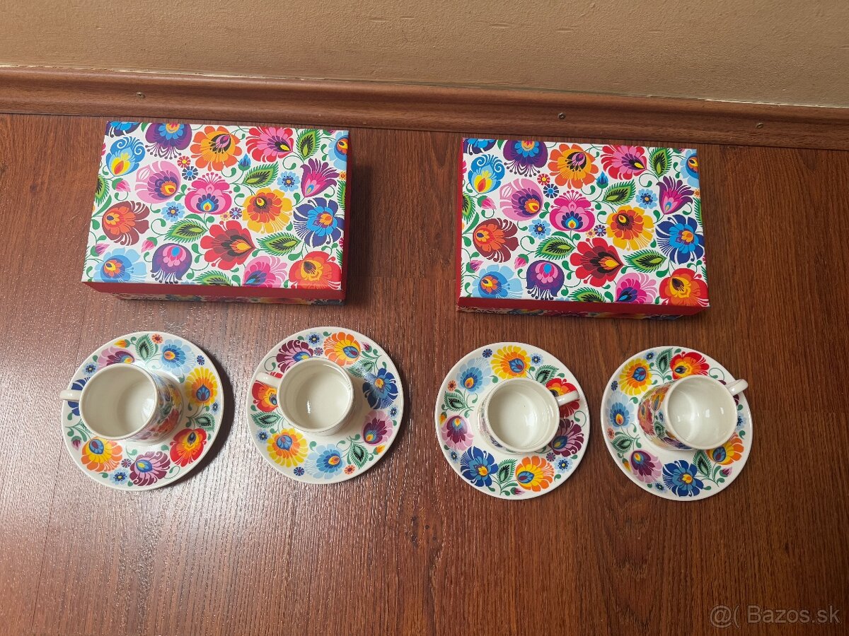 Salky na espresso ludovy motiv folk - 2