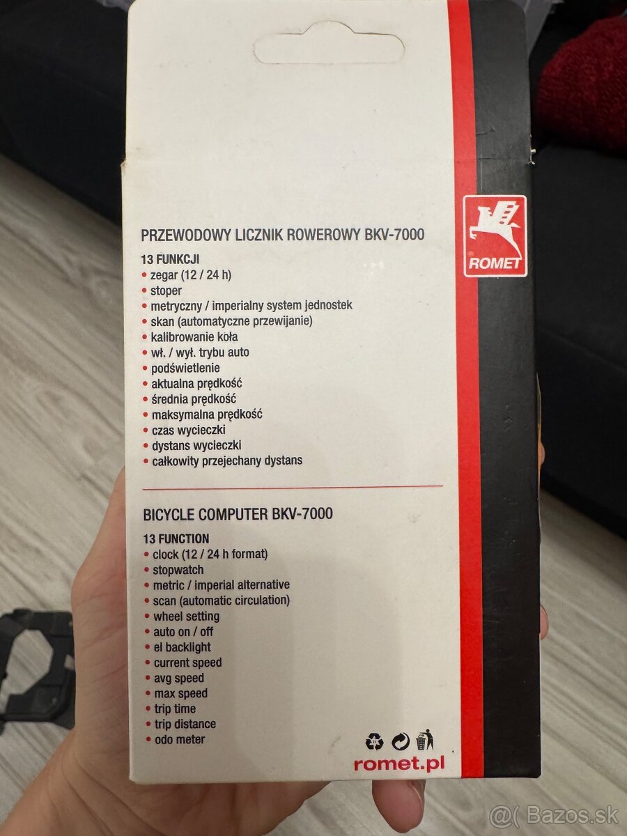 Cyklopočítač Romet BKV7000 - 2