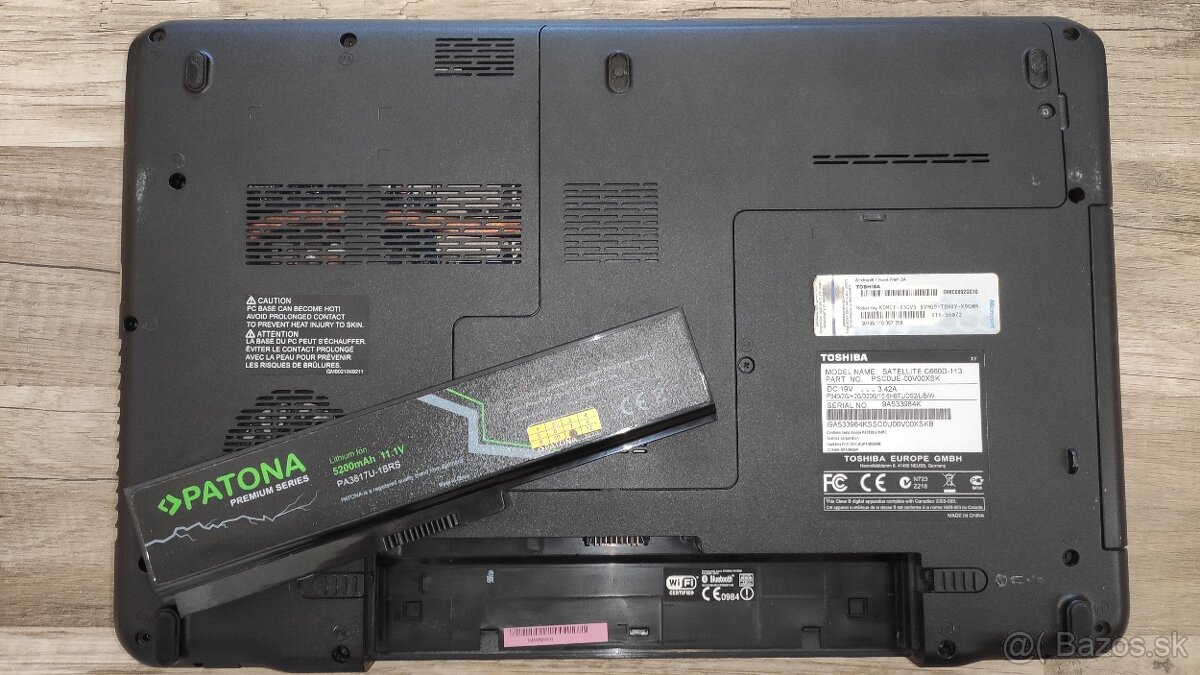 Toshiba Satellite C660D nahradné diely - 2