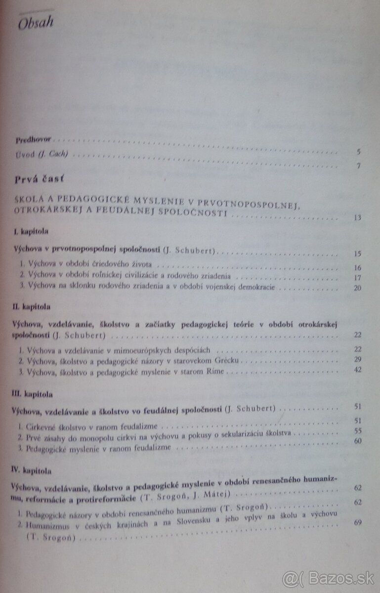 Dejiny školstva a pedagogiky - 2