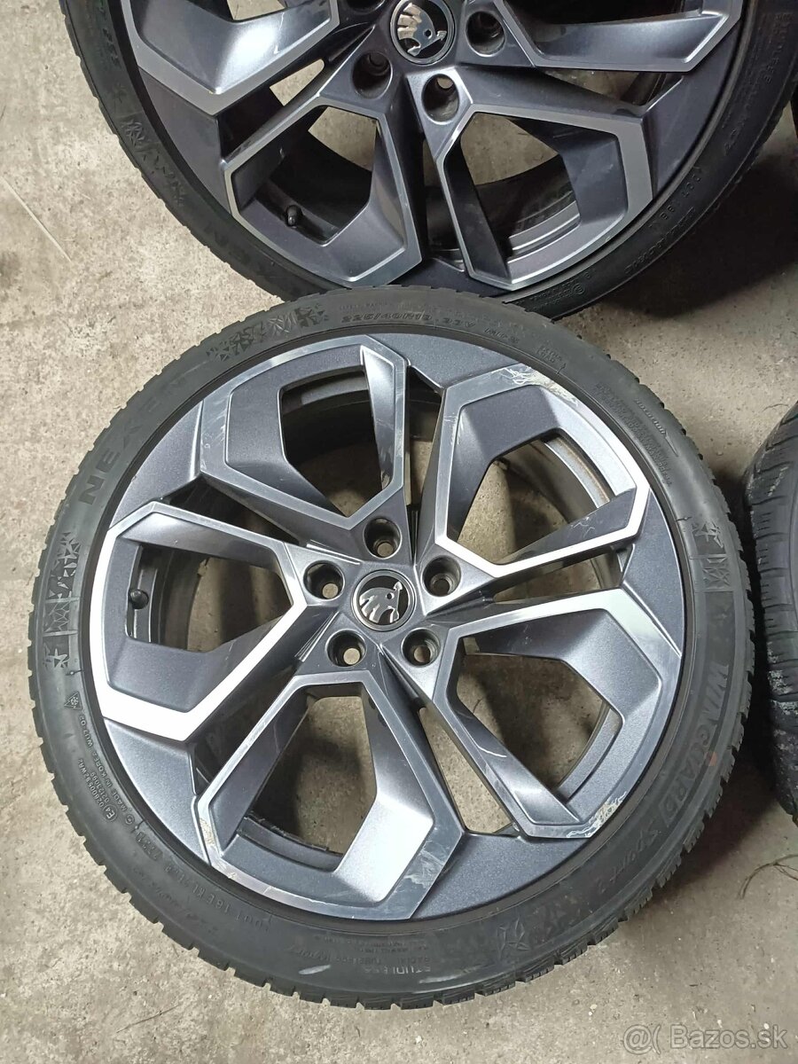 ❄️zimné orig. Škoda 5x112 R19 pneu 225/40 R19 5mm - 2