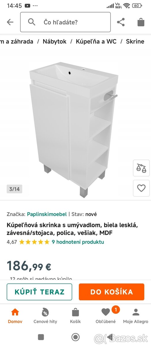 Skrinka s umývadlom - 2