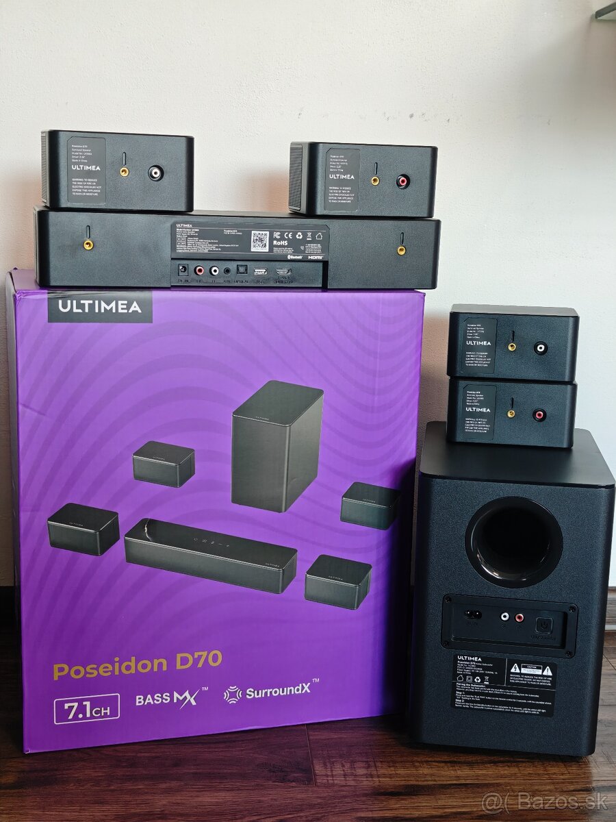 Ultimea Poseidon D70 7.1 bezdrotovy soundbar - 2