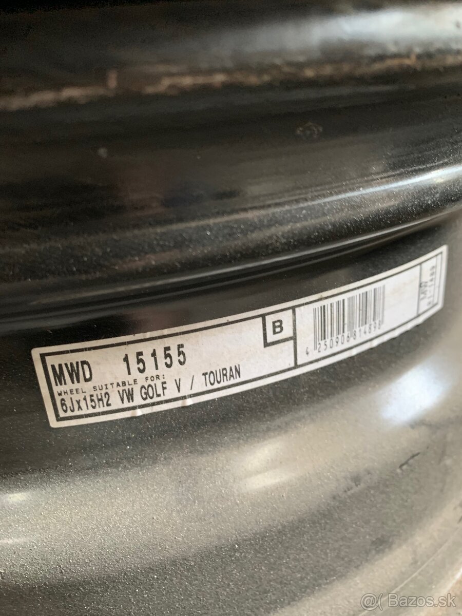 Plechové disky 5x112 r15 - 2