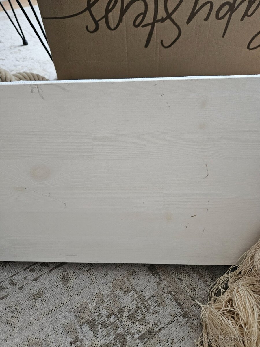 Drevená hojdačka svetlosivá NOVÁ - 2