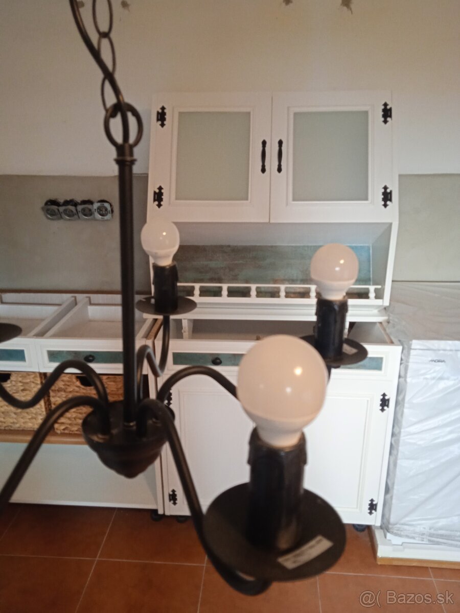 Čierny vintage luster - 2