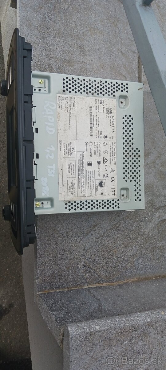 Predám autorádio- Škoda Rapid, Škoda Fabia III,Seat Toledo - 2