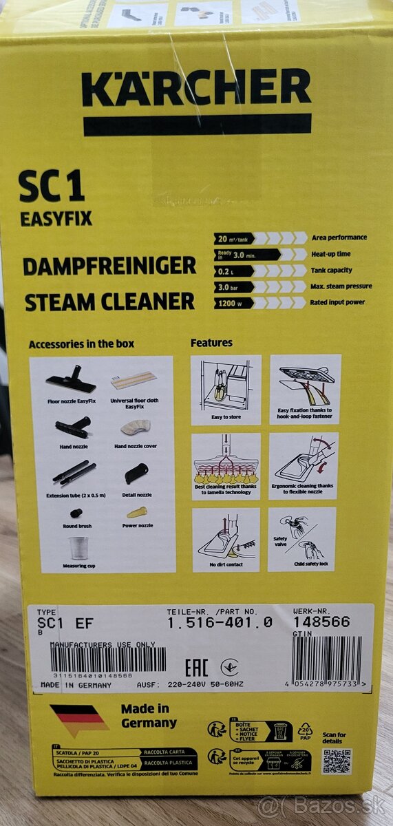 Parný čistič KÄRCHER SC 1 - 2