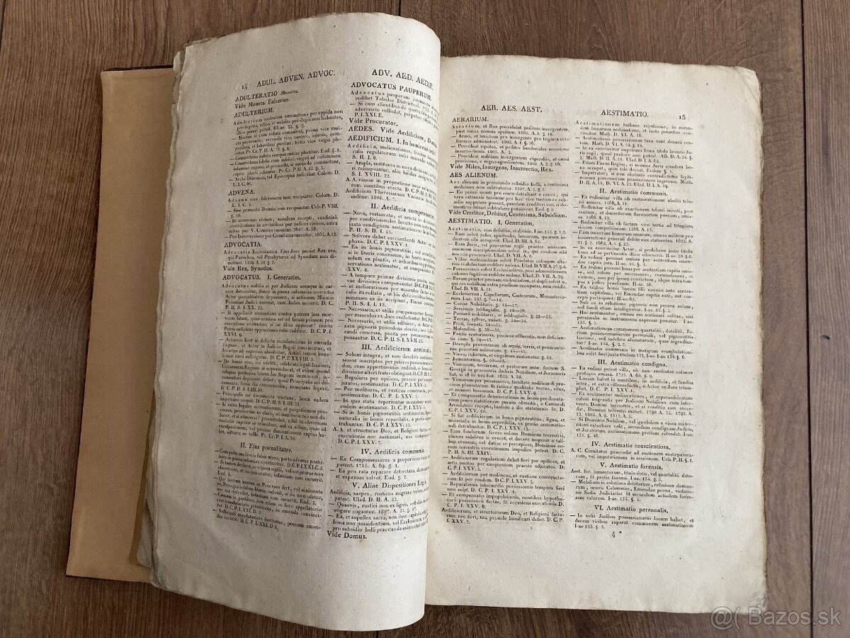 (právo/Bratislava) Repertorium juris publici, 1821 - 2