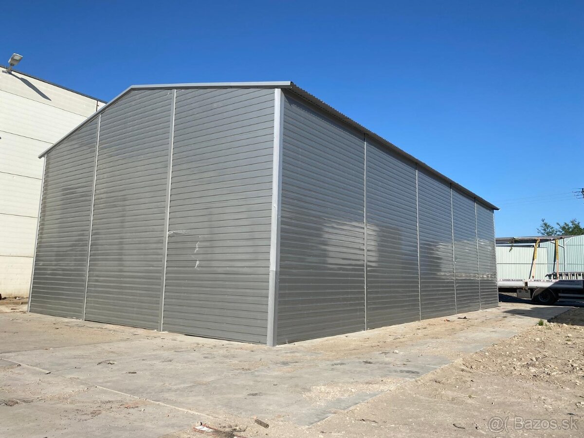 Plechová garáž - hala 7x15m - 2