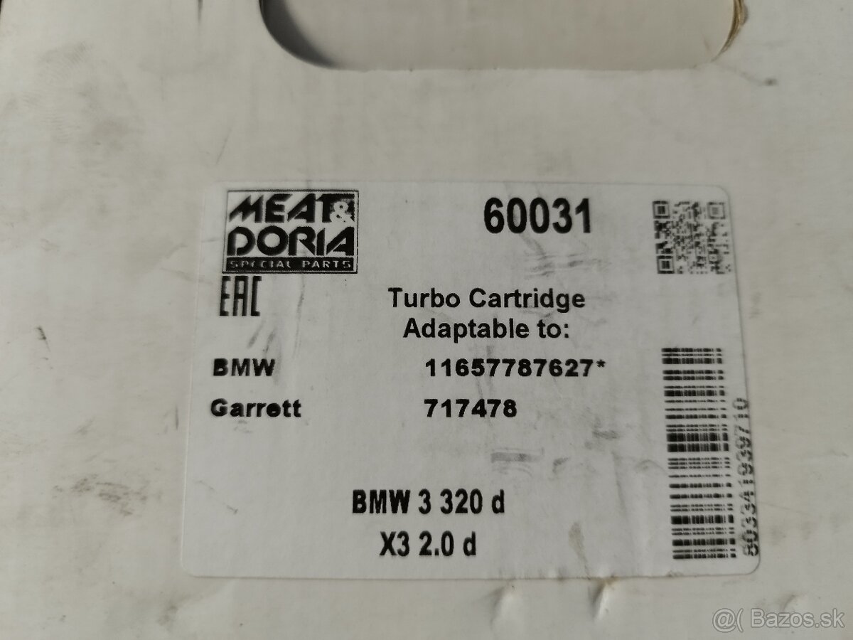 Stred turba Garrett pre BMW E46 320D X3 2.0D - 2