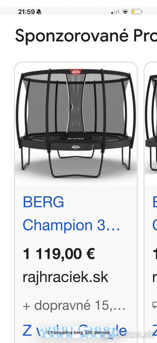 Trampolína Berg Deluxe 330 - 2
