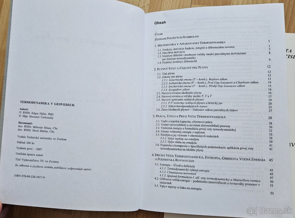 Skriptá Termodynamika v geovedách - 2