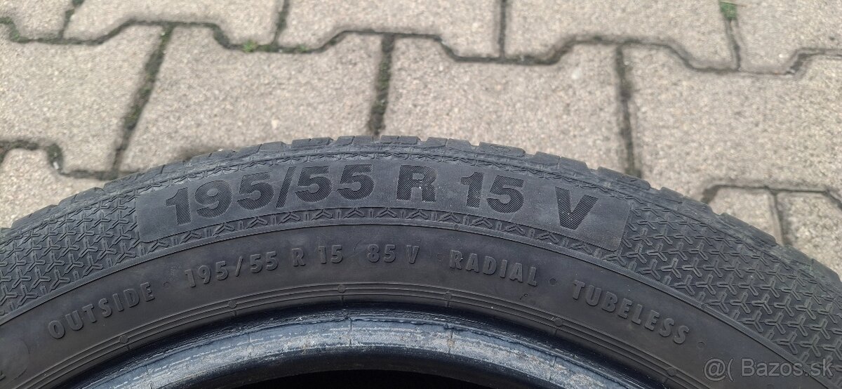 2ks letne 195/55 R15 BARUM - 2