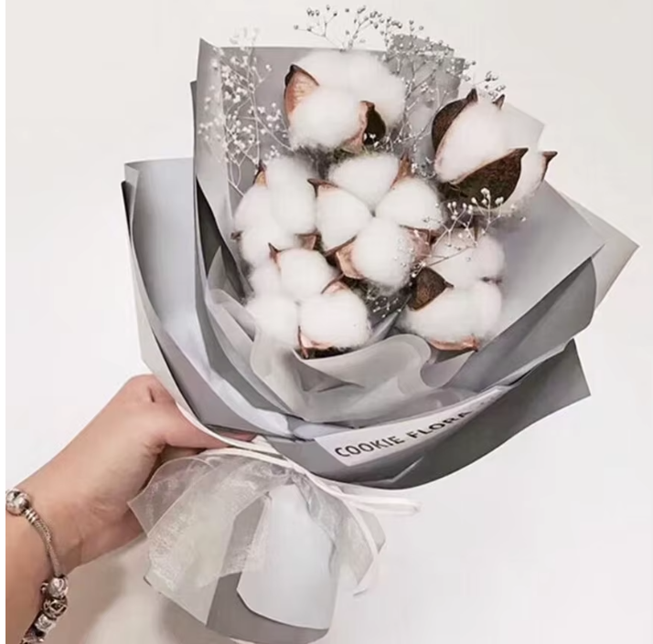 Umelý kvet bavlnovníka balík 10ks - 2