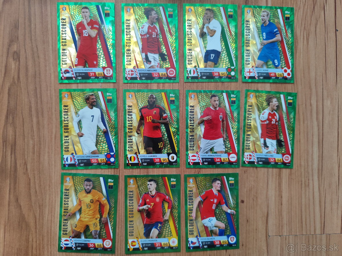 Euro 2024 Futbalové kartičky Match Attax - Paralelky - 2