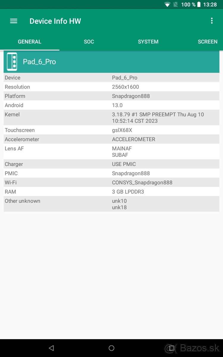 Predam nepouzivany Tablet 6pro - 2