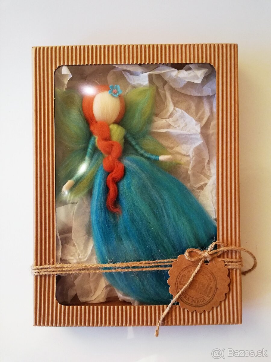 Víly anjelky vyrobené z plste - 2
