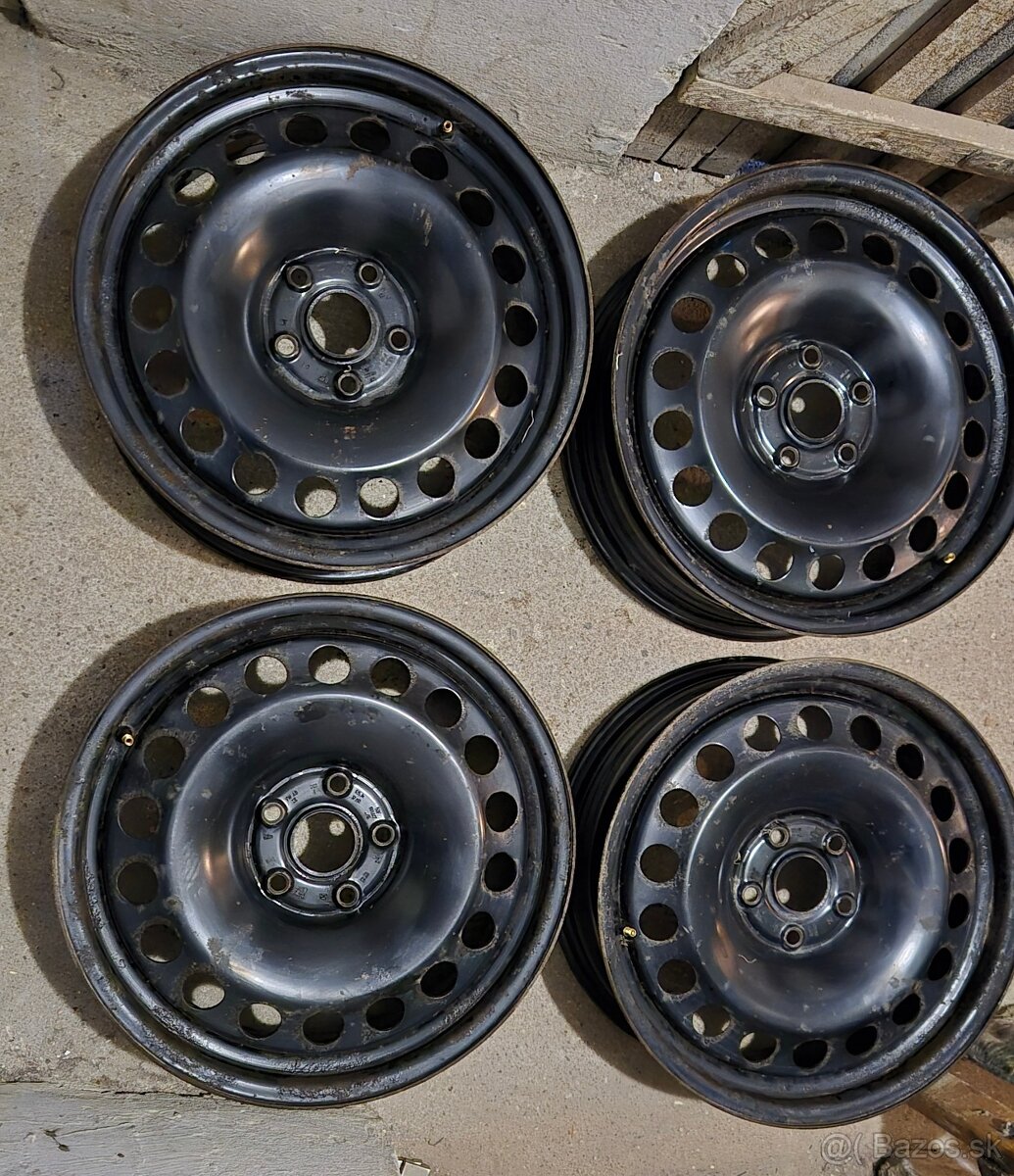 Sada plechových diskov 6.5x17 5x112 - 2