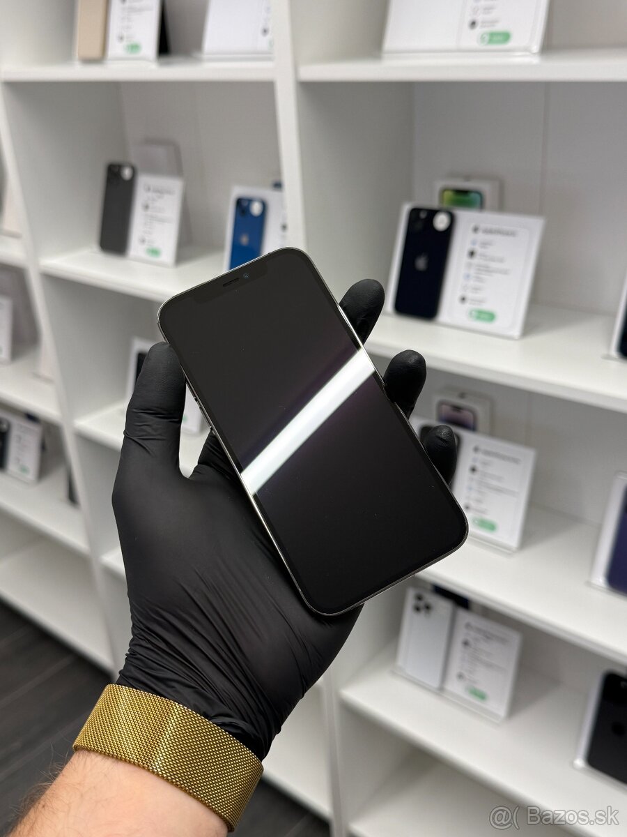 ZÁRUKA 2 ROKY / Apple iPhone 12 Pro 512GB Graphite, 100% - 2