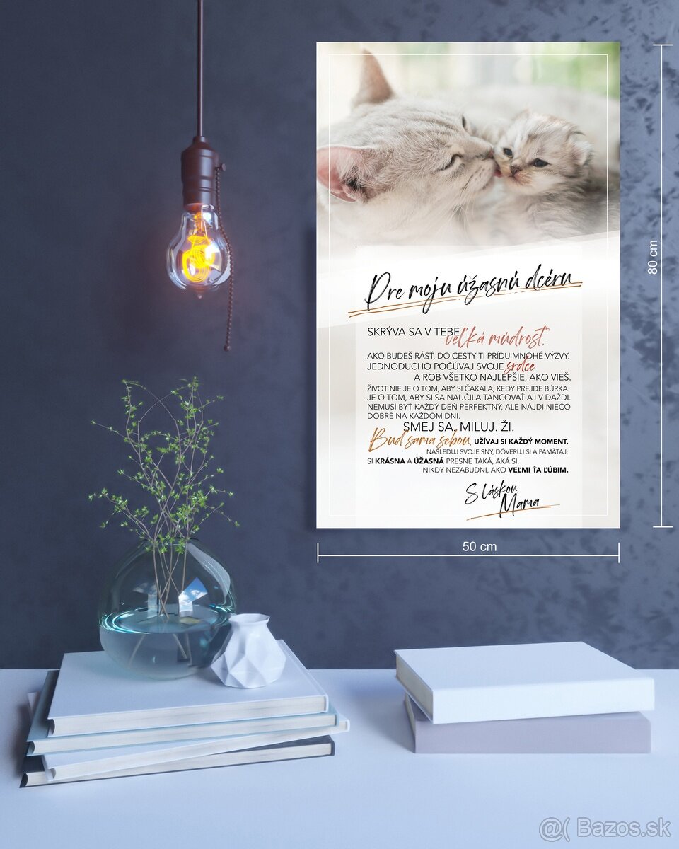 Pre úžasnú dcéru (motivačný obraz) - 2