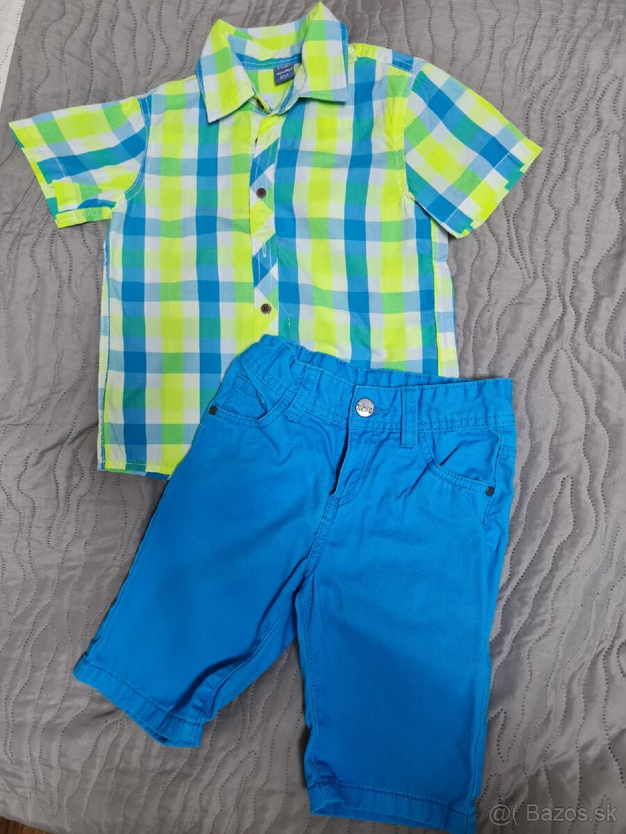 Svieži letný set tyrkys/lime veľ.110 - 2