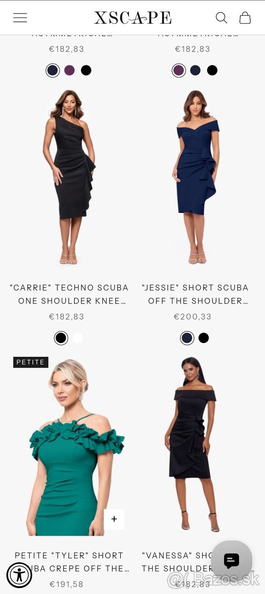 Luxusné šaty XSCAPE, v.S-M - 2