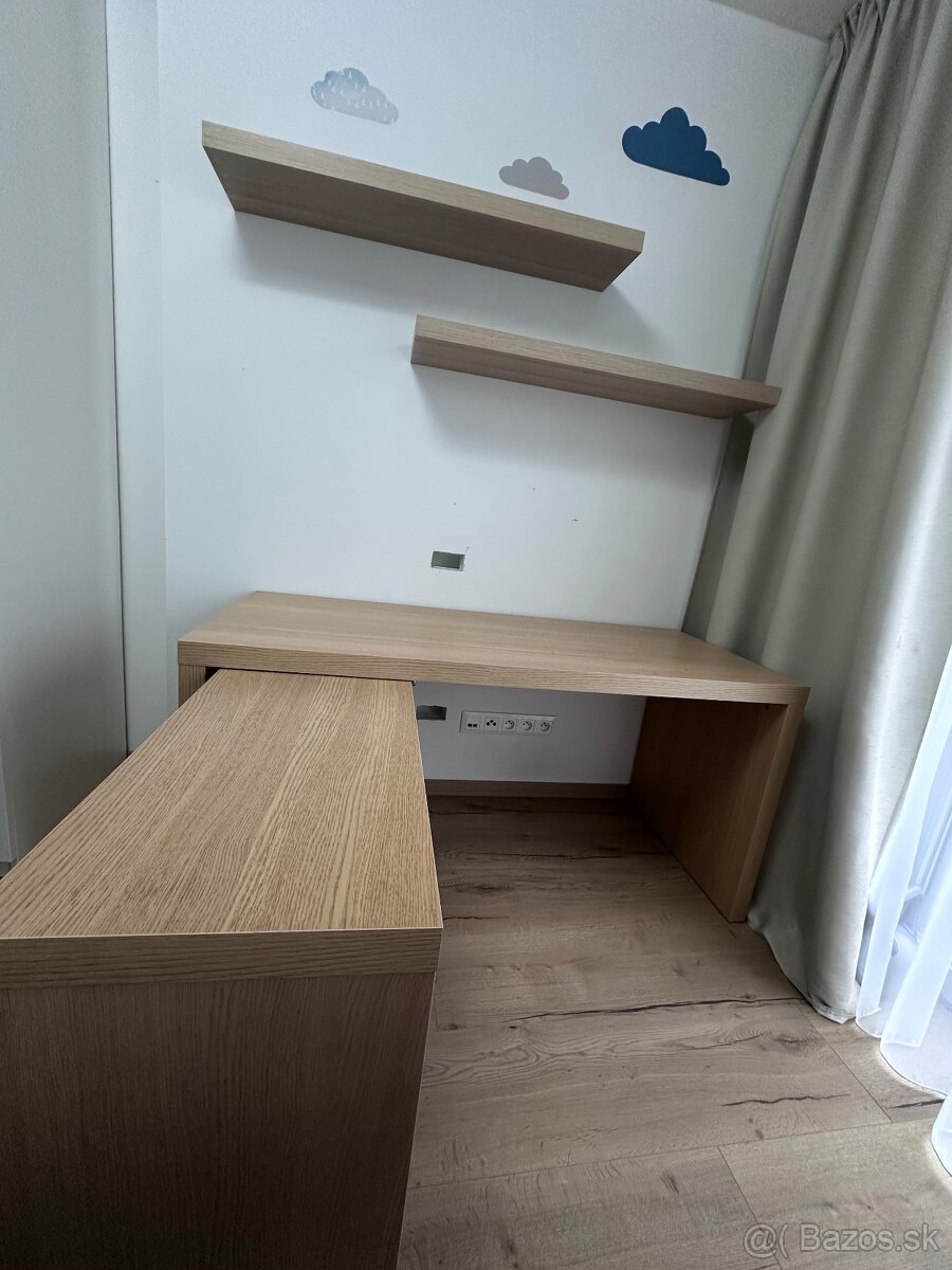 Pracovný stol IKEA Malm s vysuvom - 2