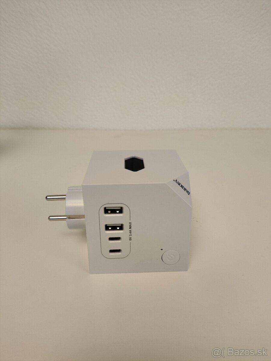 #L0053 Kocková zásuvka s USB (Cube Socket E19D) - 2