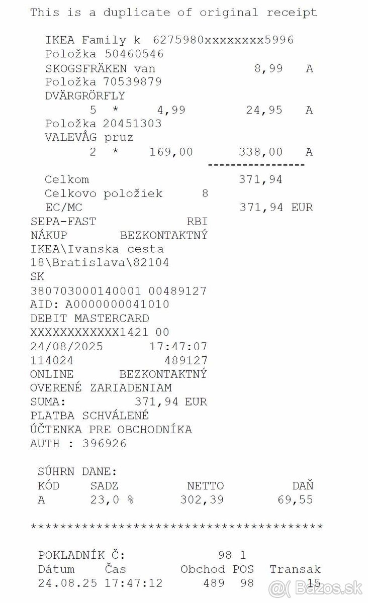 Matrac VALEVÅG, tvrdý/svetlomodrá, 90x200 cm - 2
