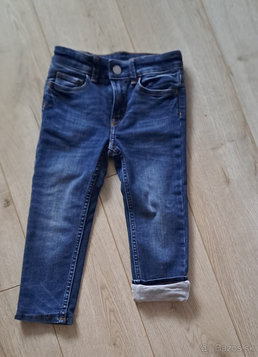 Zateplené rifle H&M, veĺ. 98 - 2