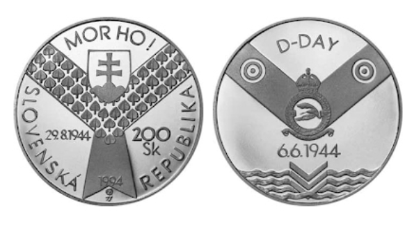 D-Day Normandia- 50. výročie vylodenia vojsk 200 Sk/1994 - 2
