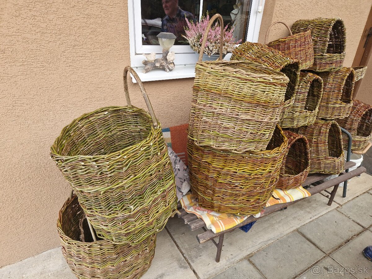 Pletené košíky, klonky - 2